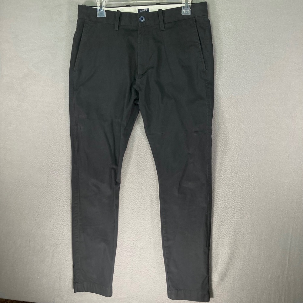 J.Crew Flex Chino Pants Mens 30x30 Gray Slim Fit Casual Dress
